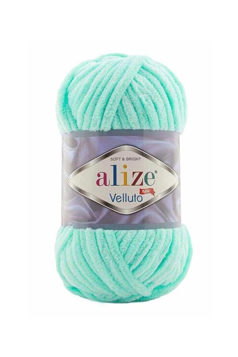 Alize Velluto Yarn 100 gr |light mint 019