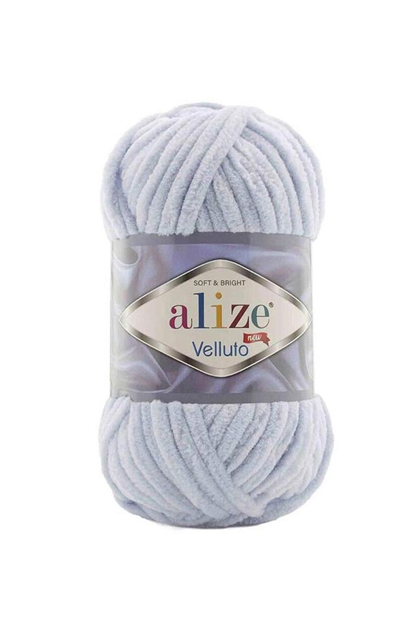 Alize Velluto Yarn 100 gr |dark grey 087