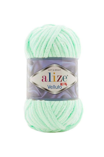 Alize Velluto Yarn 100 gr |Mint 464