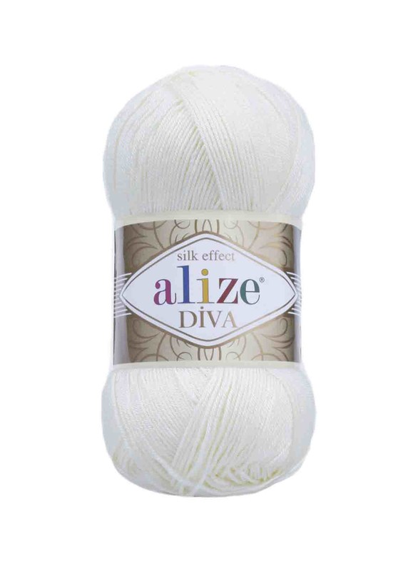 Alize - Alize Diva Yarn | Sugar White 1055