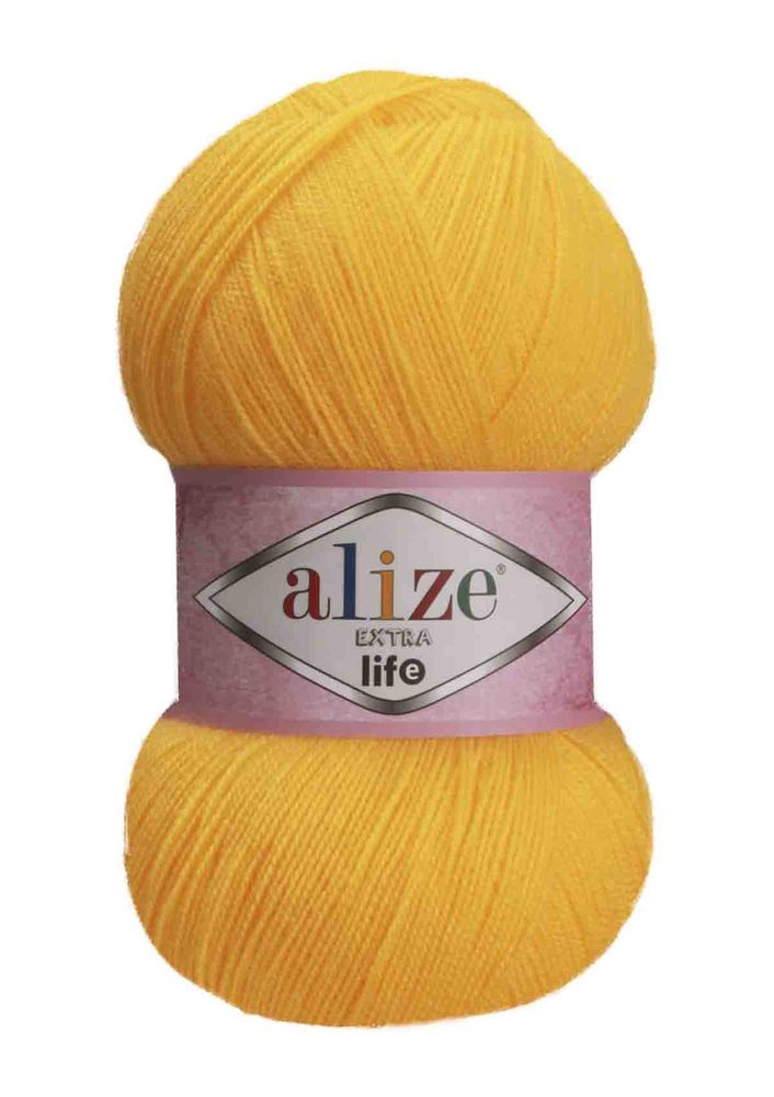 Alize Extra Life Yarn/Yellow 914