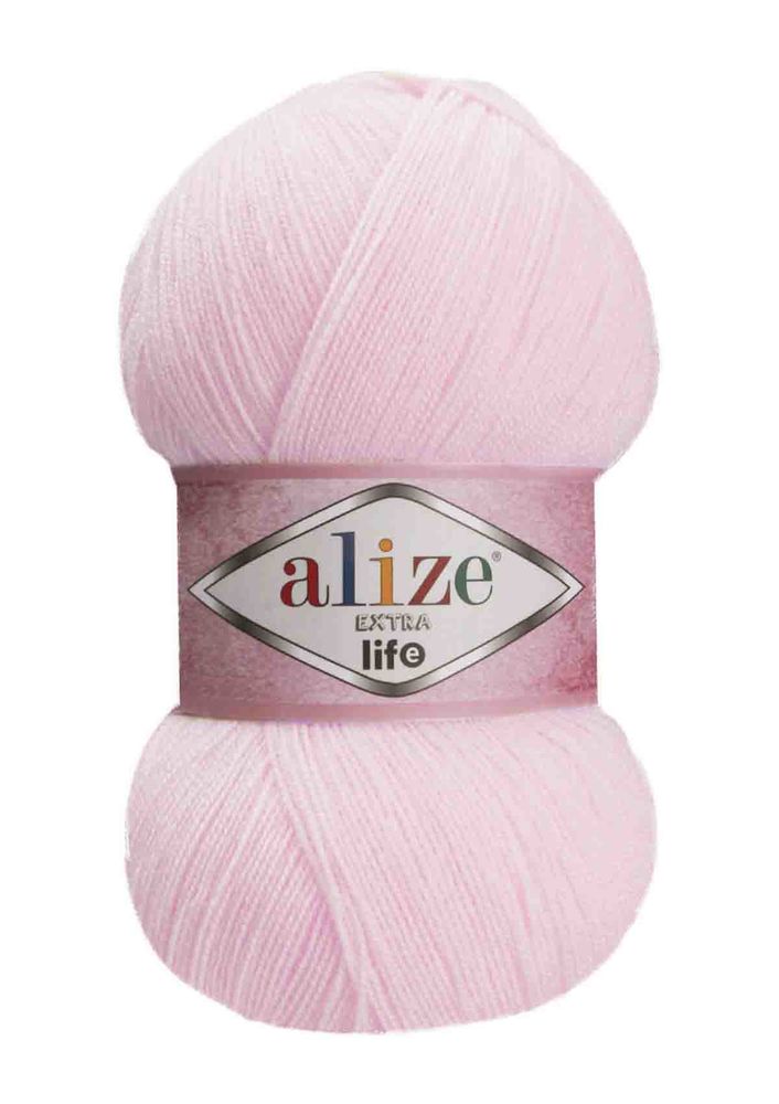 Alize Extra Life Yarn | Powder Pink 929