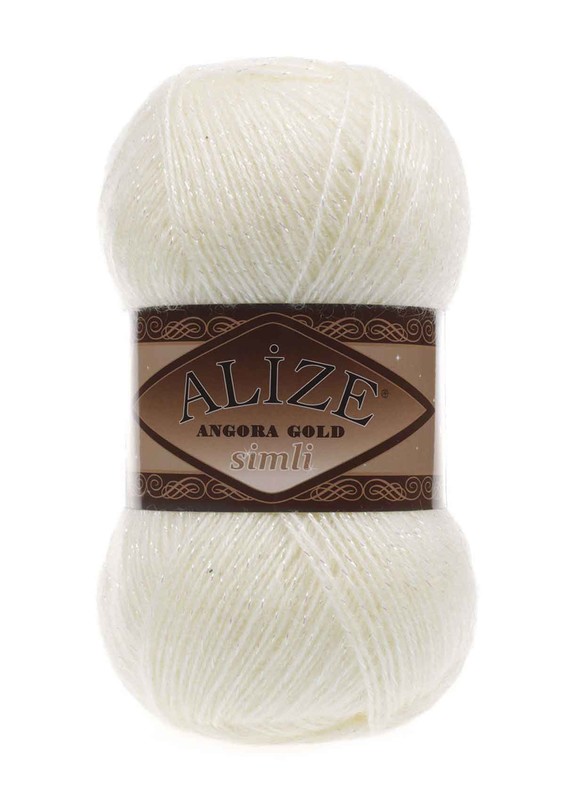 Alize - Alize Angora Gold Simli Yarn| Cream 001