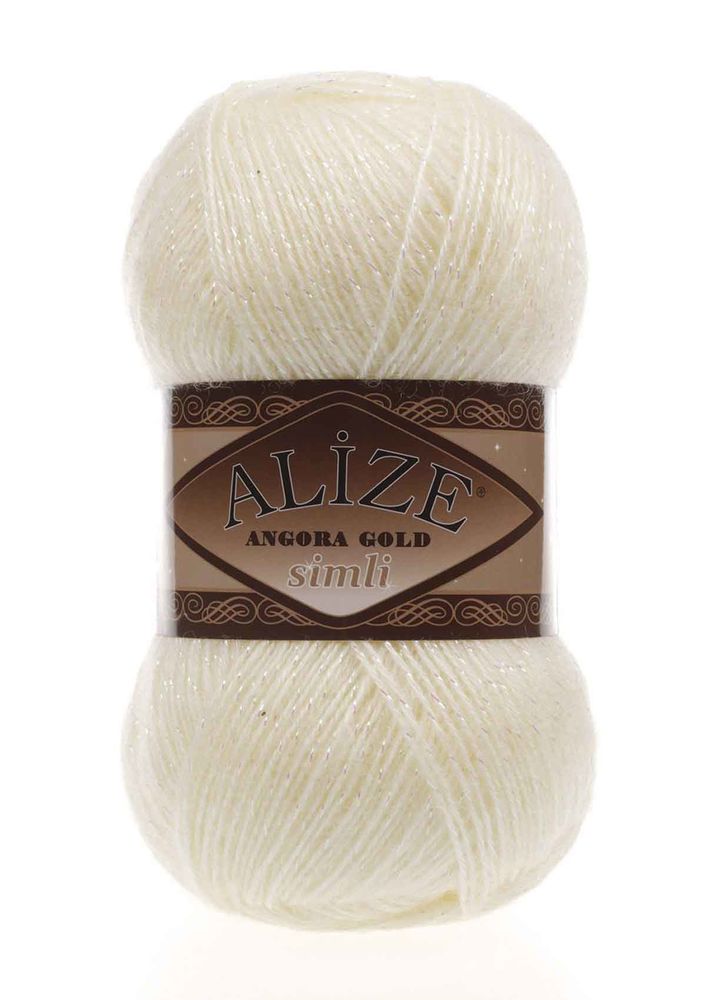Alize Angora Gold Glittery Knitting Thread Candlelight 067