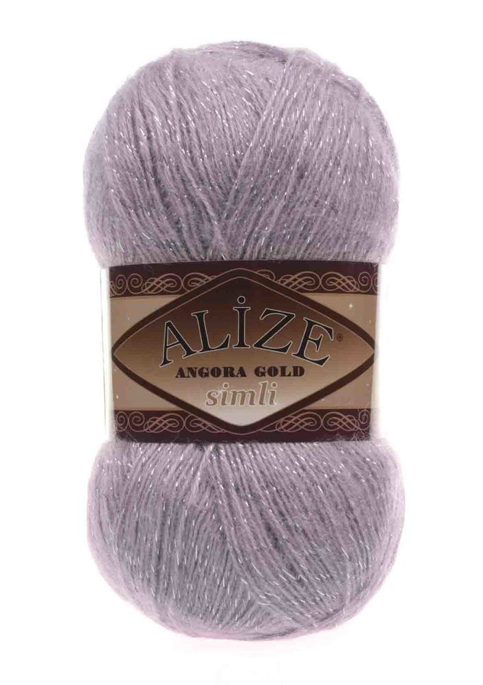 Alize Angora Gold Glittery Yarn | Light Purple 391