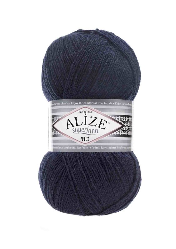 Alize - Alize Superlana Tığ Yarn/Navy Blue 058