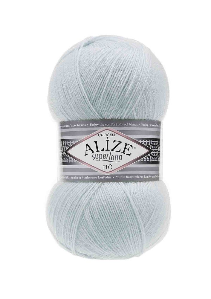 Alize Superlana Crochet Yarn /| ce Blue 514