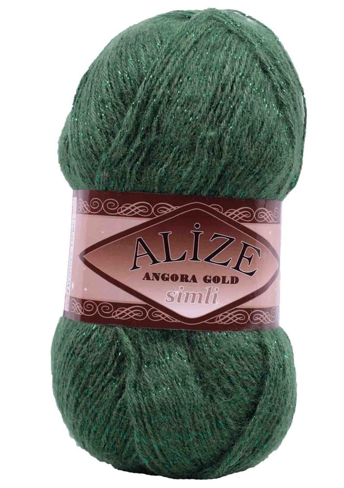 Alize Angora Gold Glittery Yarn | Green 118