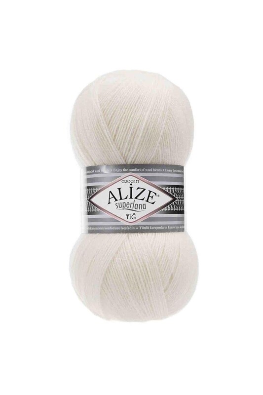 Alize - Alize Superlana Tığ Yarn /Cream 062