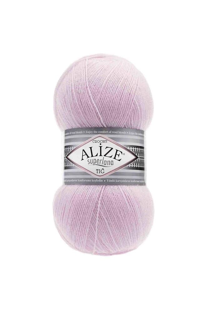 Alize Superlana Crochet Yarn | Powder Pink 518