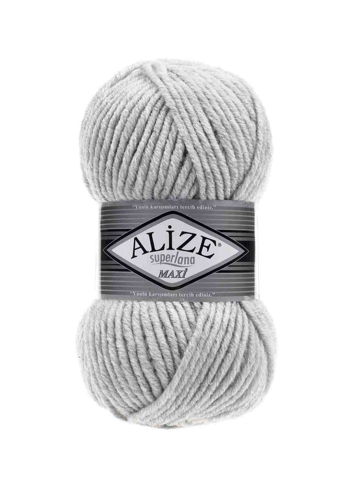 Alize Superlana Maxi Yarn/Light Gray Melange 208
