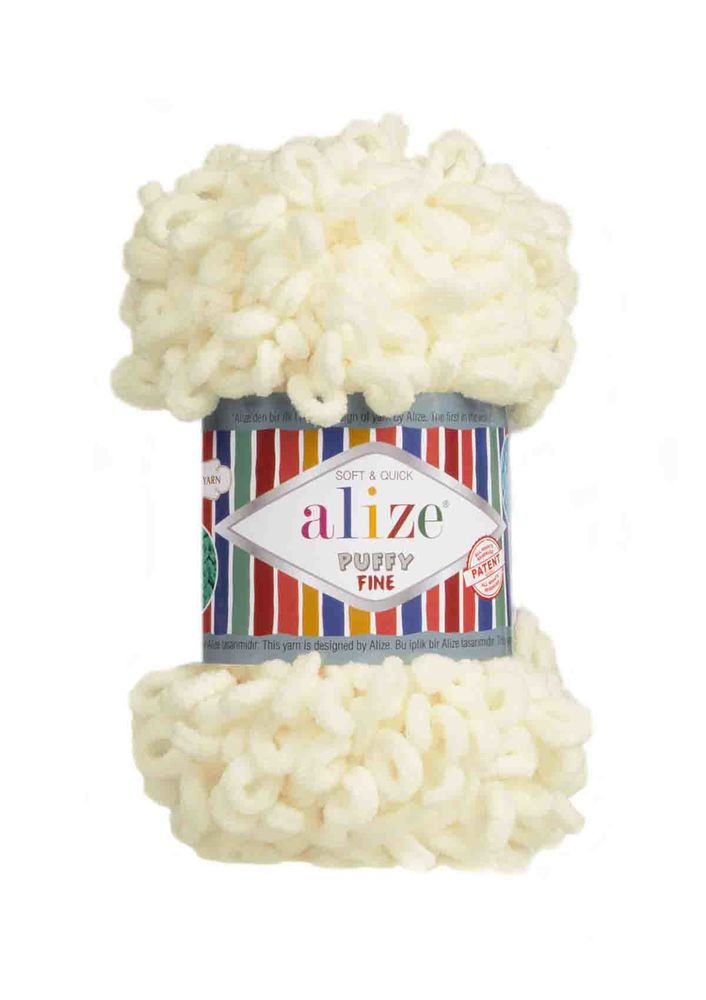 Alize Puffy Fine Color Yarn/light cream 062