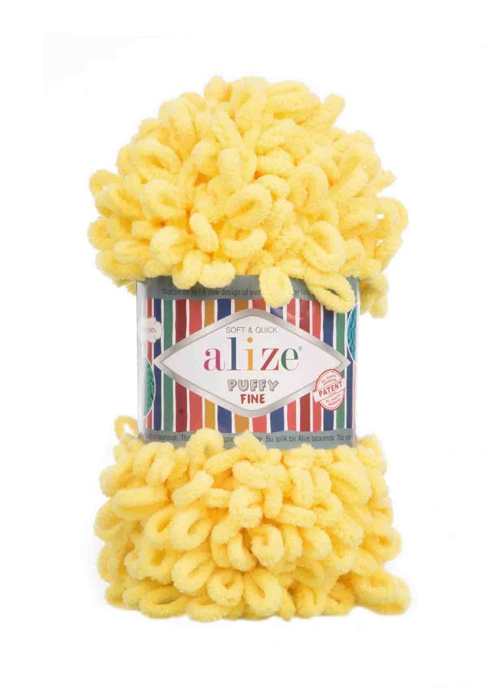 Alize Puffy Fine Yarn/yellow 113