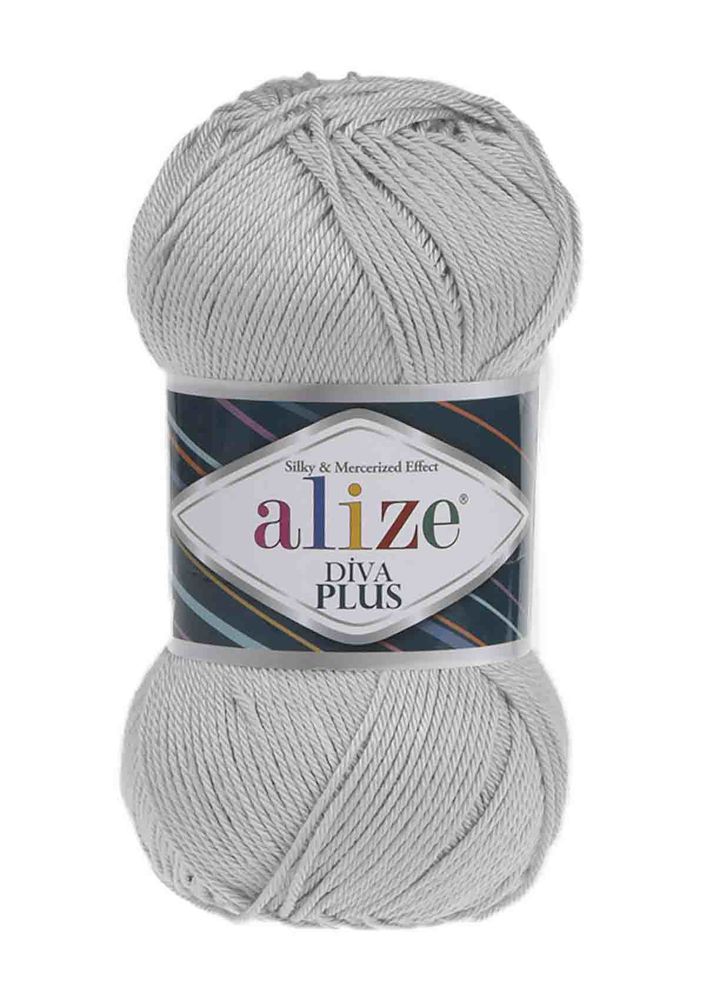 Alize Diva Plus Yarn /Light Gray 052