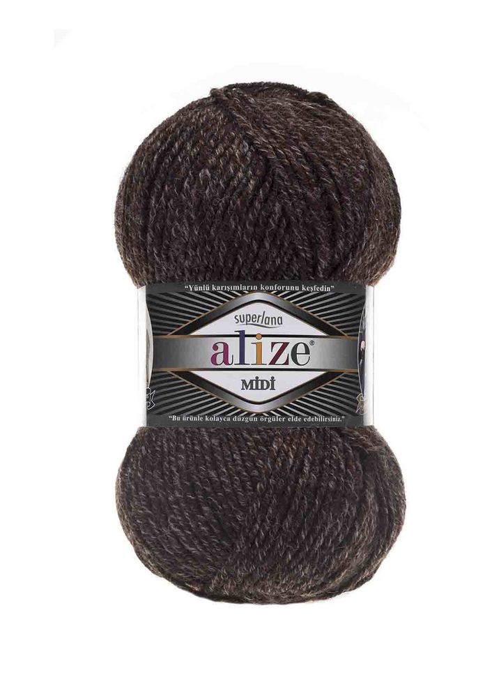 Alize Superlana Midi El Örgü İpi Kahverengi 804