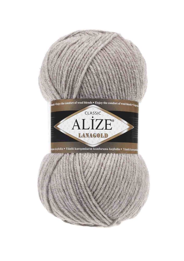 Alize Lanagold Yarn | Light Brown Melange 207