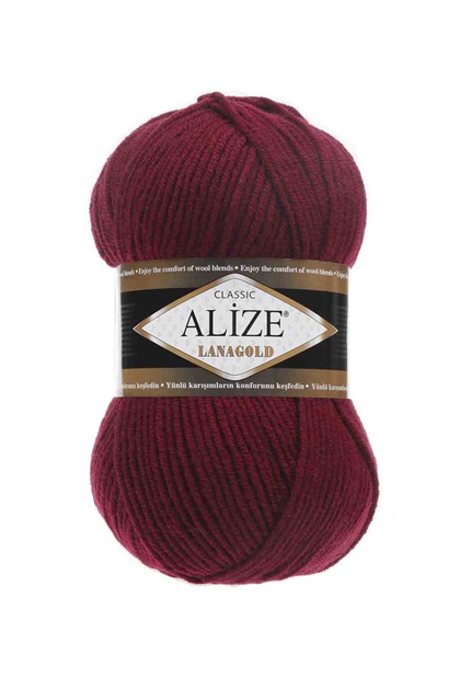 Alize Lanagold Yarn | Burgundy 057