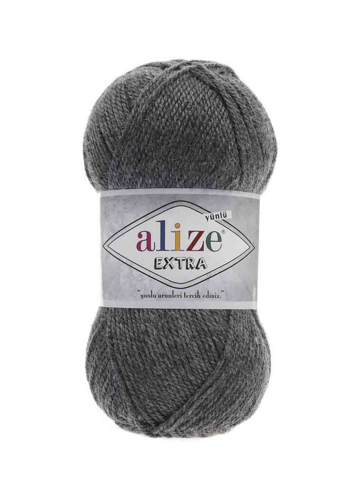 Alize Extra Yarn | Dark Gray Melange 182