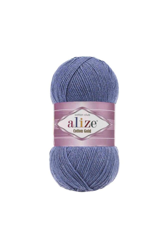 Alize Cotton Gold Yarn/Blue Melange 374