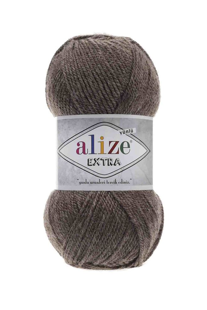 Alize Extra Yarn | Brown Melange 240