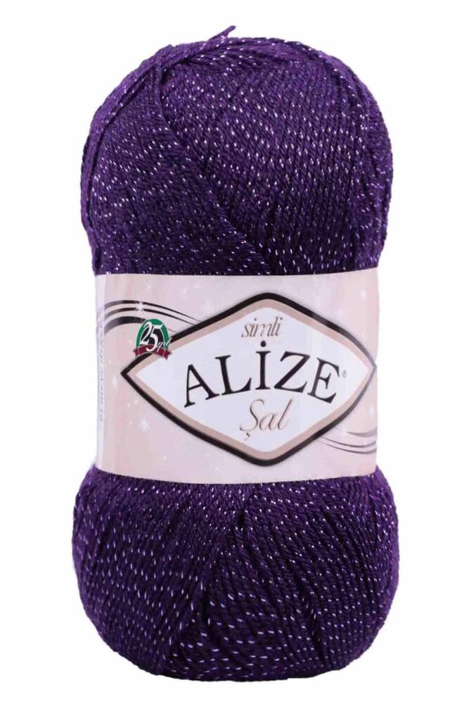 Alize Scarf Glitter Yarn | Purple 205