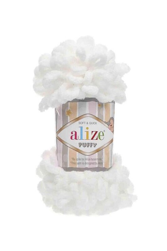 Alize - Alize Puffy Yarn | White 055