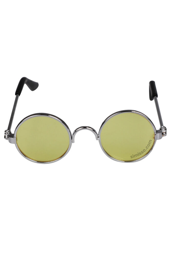 Amigurumi Cam Gözlük Sarı