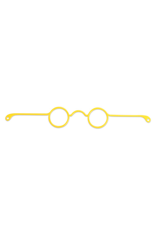 SİMİSSO - Amigurumi Gözlük 17 cm | Sarı