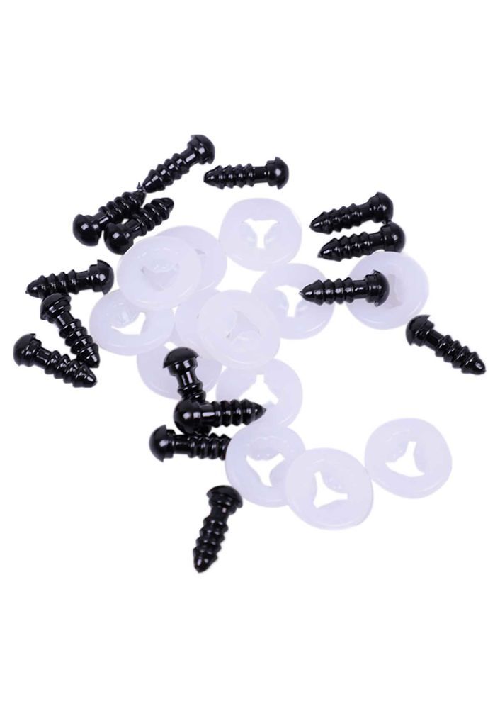 Amigurumi Screw Eye 6 mm Black 5 Pairs