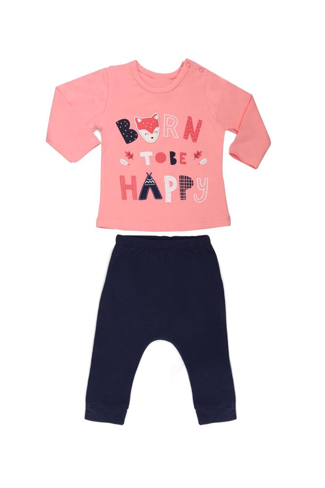 Hoppala Baby Printed Baby Girl Set | Pink