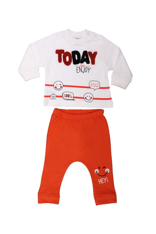 HOPPALA BABY - Hoppala Baby Today Baby Boy Set 2269 | Orange