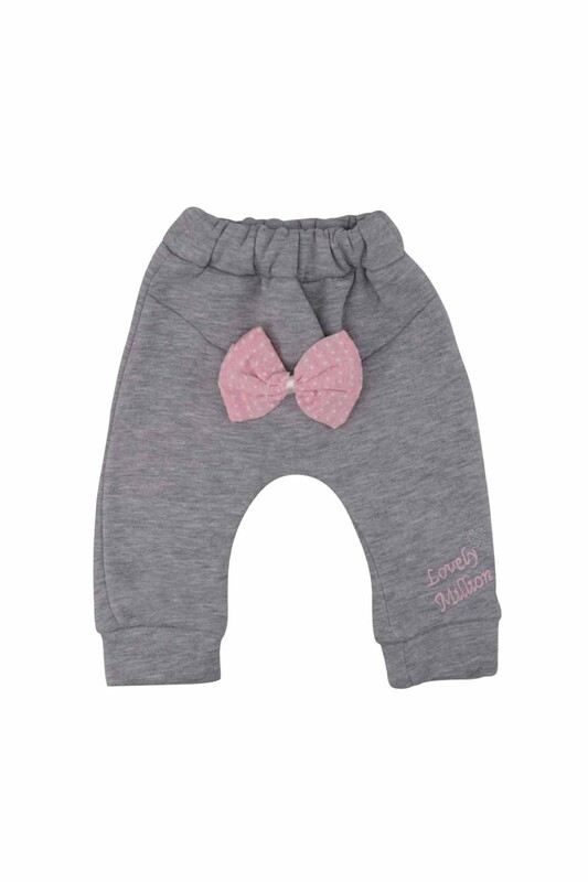 Teddy Bear Embroidered 3-Piece Baby Set 2204 | Pink - Thumbnail