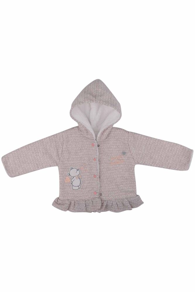 Teddy Bear Embroidered 3-Piece Baby Set 2204 | Beige