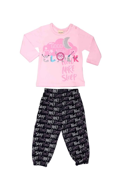Luminoso - Luminoso Printed Baby Pajamas Set 863 | Pink