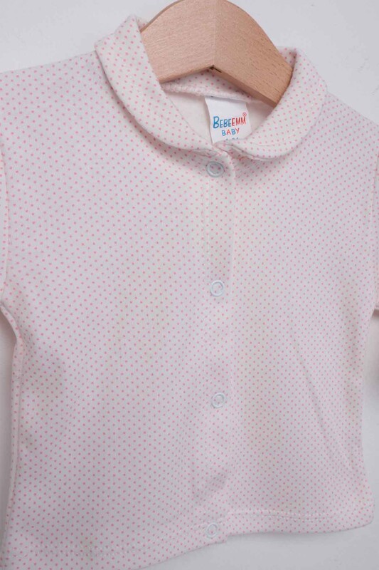 Polka Dot Patterned Baby Pajamas Set | Fuchsia - Thumbnail