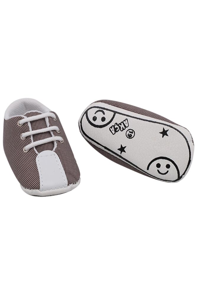 Checkered Lace-Up Baby Shoes | Sax