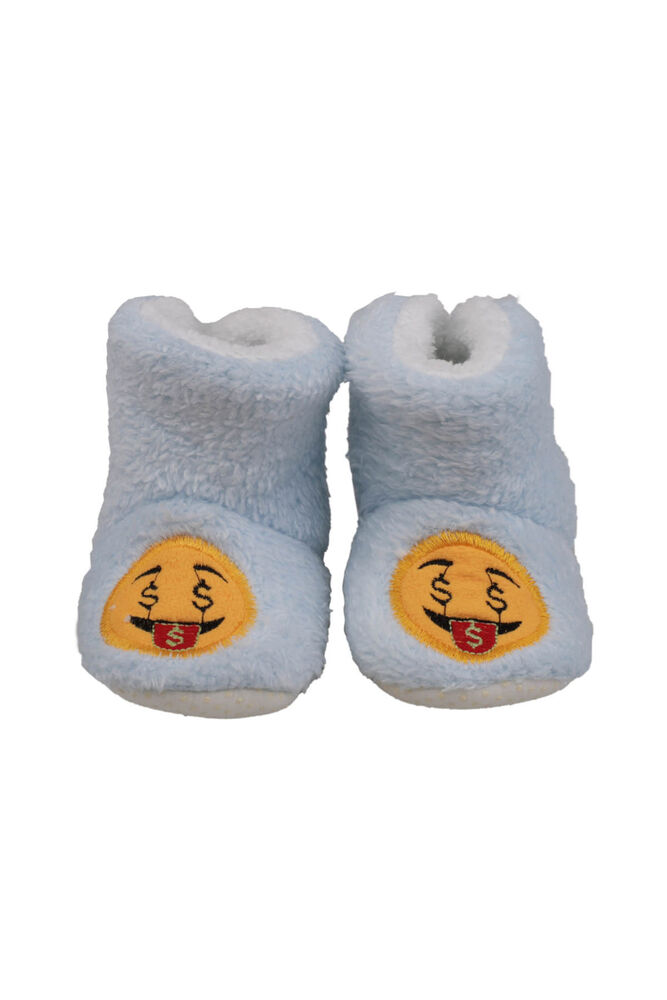 Emoji Printed Welsoft Baby Snoozies | Baby Blue