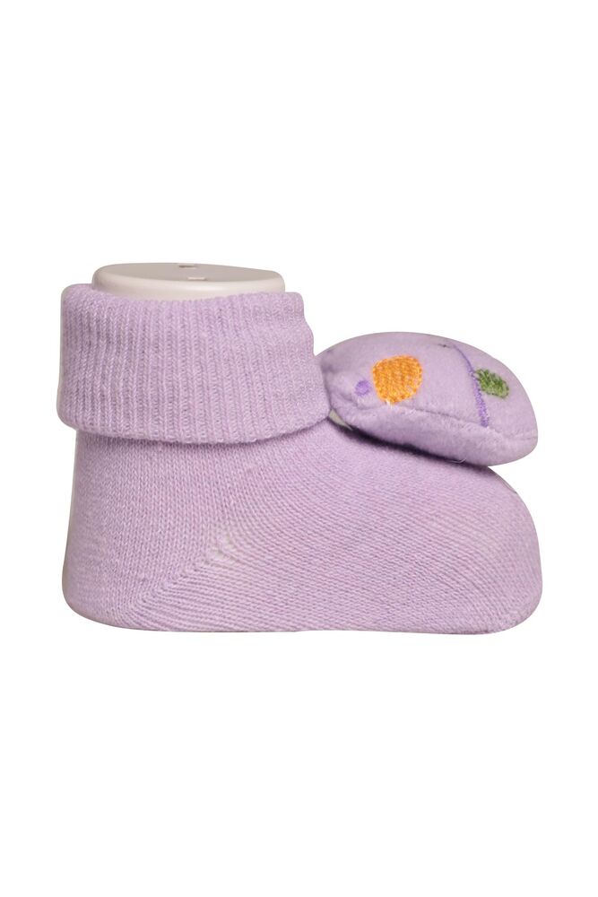 Çıngıraklı Bebek Çorap 02 | Lila