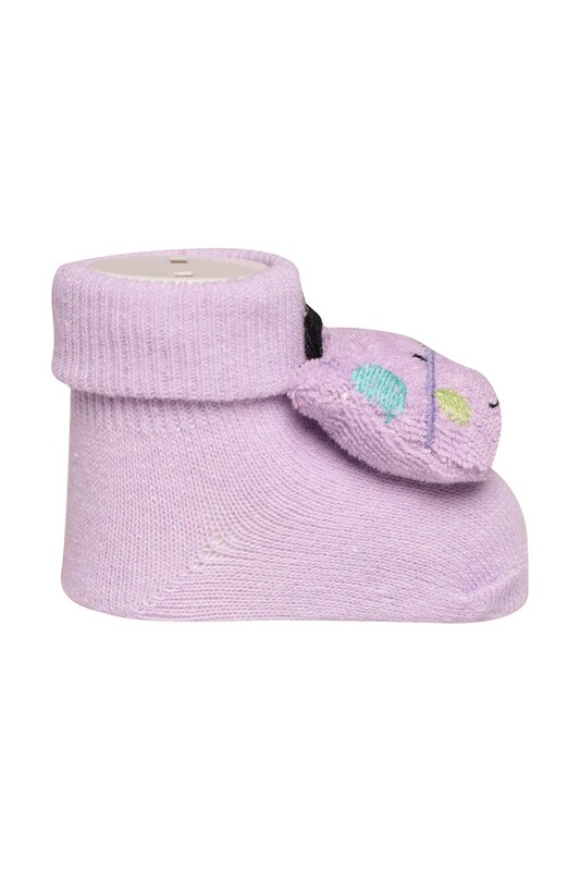 Çıngıraklı Bebek Çorap 03 | Lila - Thumbnail