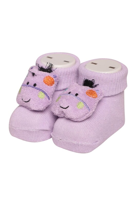 ÜNLÜ BABY - Çıngıraklı Bebek Çorap 03 | Lila