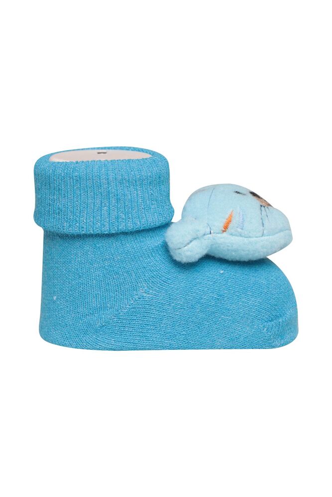 Çıngıraklı Bebek Çorap 04 | Mavi
