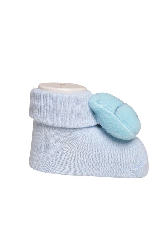 Çıngıraklı Bebek Çorap 06 | Bebe Mavi - Thumbnail