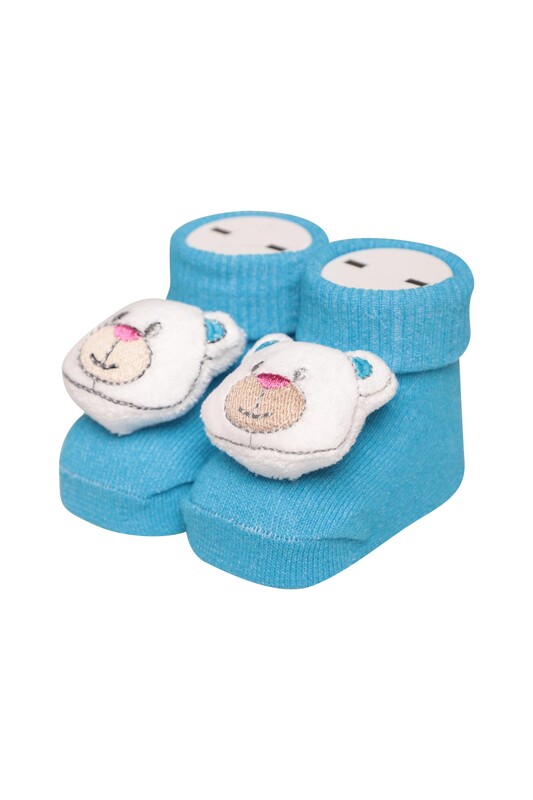 ÜNLÜ BABY - Çıngıraklı Bebek Çorap 05 | Mavi