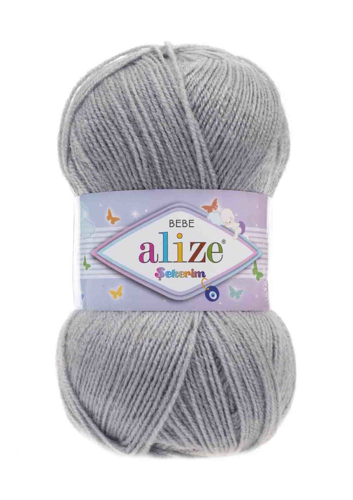 Alize Şekerim Bebe Yarn | Silver Gray 344