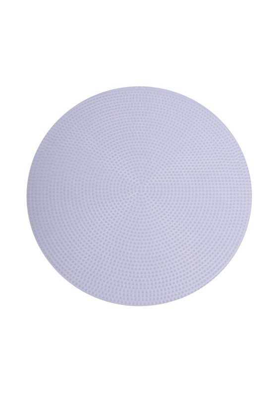 SİMİSSO - Simisso Plastik Çanta Kanvası Yuvarlak 29 cm | Beyaz
