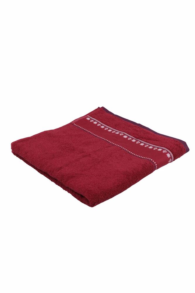 Fiesta Anchor Embroidered Bath Towel Claret Red 70*140 285