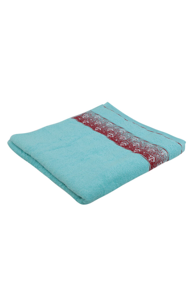 Fiesta Anchor Embroidered Bath Towel Turquoise 70*140