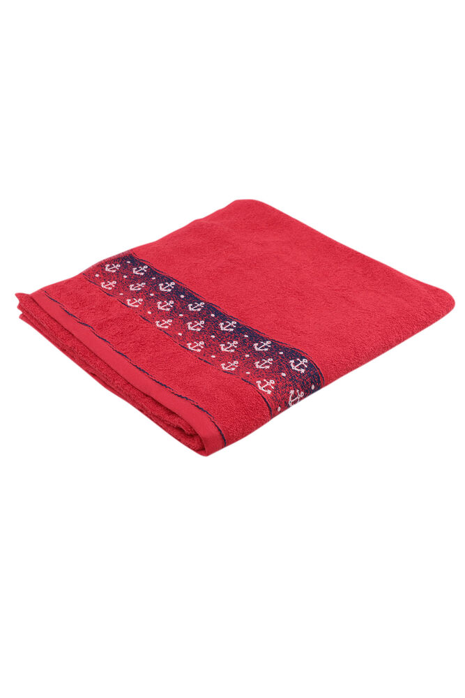 Fiesta Anchor Embroidered Bath Towel Red 70*140