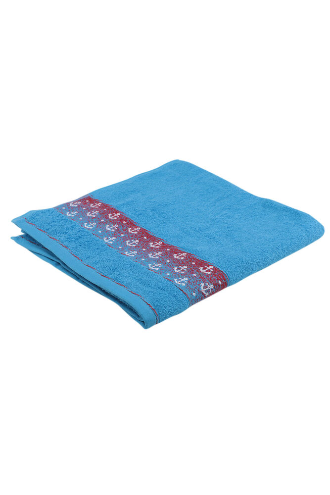 Fiesta Anchor Embroidered Bath Towel Blue 70*140
