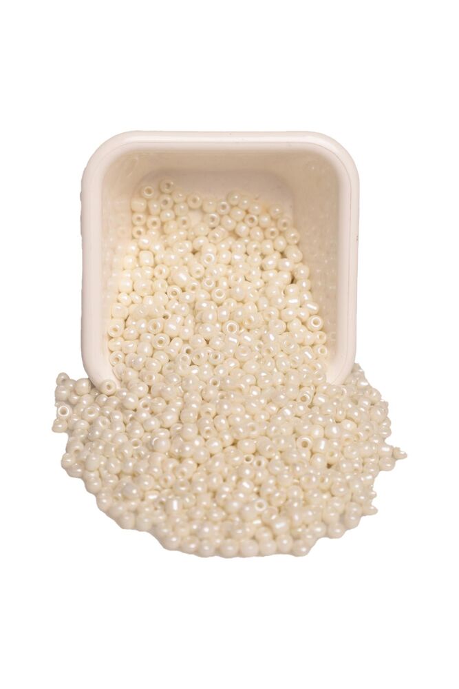 Cam Boncuk 2 mm 50 gr Krem 13